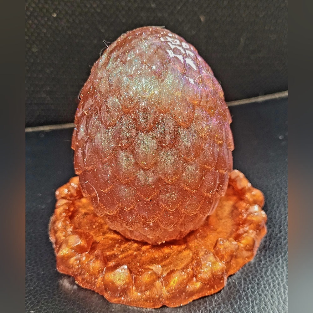 Handmade Resin Dragon Egg in nest - Picture 4 of 12